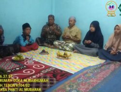 Pengurus LAZISNU Dan Panti Asuhan Al Mubarak Takziyah Ke Almarhumah Ibu Sanimah Tebon Kebonsari