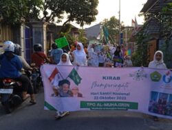 KIRAB HARI SANTRI NASIONAL 2023 OLEH SANTRI TPQ MUSHOLLA AL-MUHAJIRIN SUNRISE RANTING NU KEBONSARI