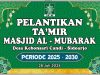 Pelantikan Pengurus Takmir Masjid Al Mubarak Kebonsari 2025-2030